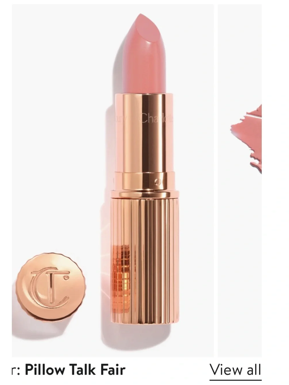 Charlotte Tilbury Pillow Talk fair kissing Lipstick